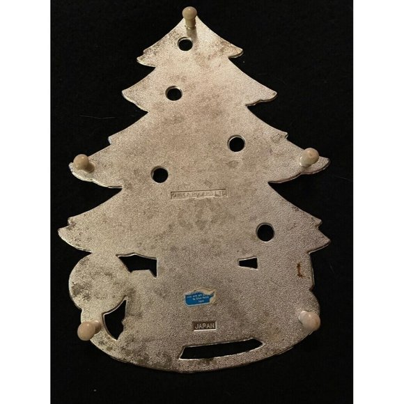 VTG Wm A Rogers Christmas Tree Teddy Bear Gifts Trivet Holiday Collection - Picture 4 of 4